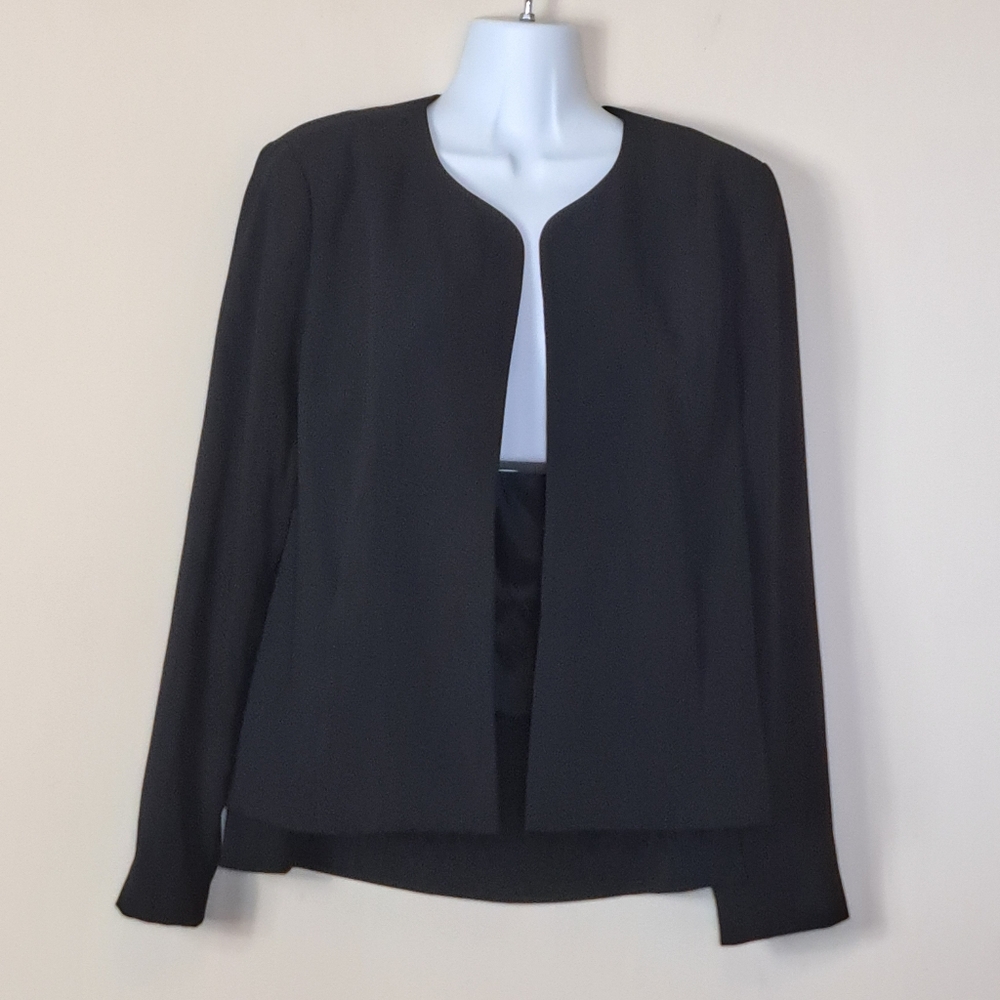 Eileen Fisher Round Neck Jacket Coat Blazer Eco-Friendly Open Front Size 4